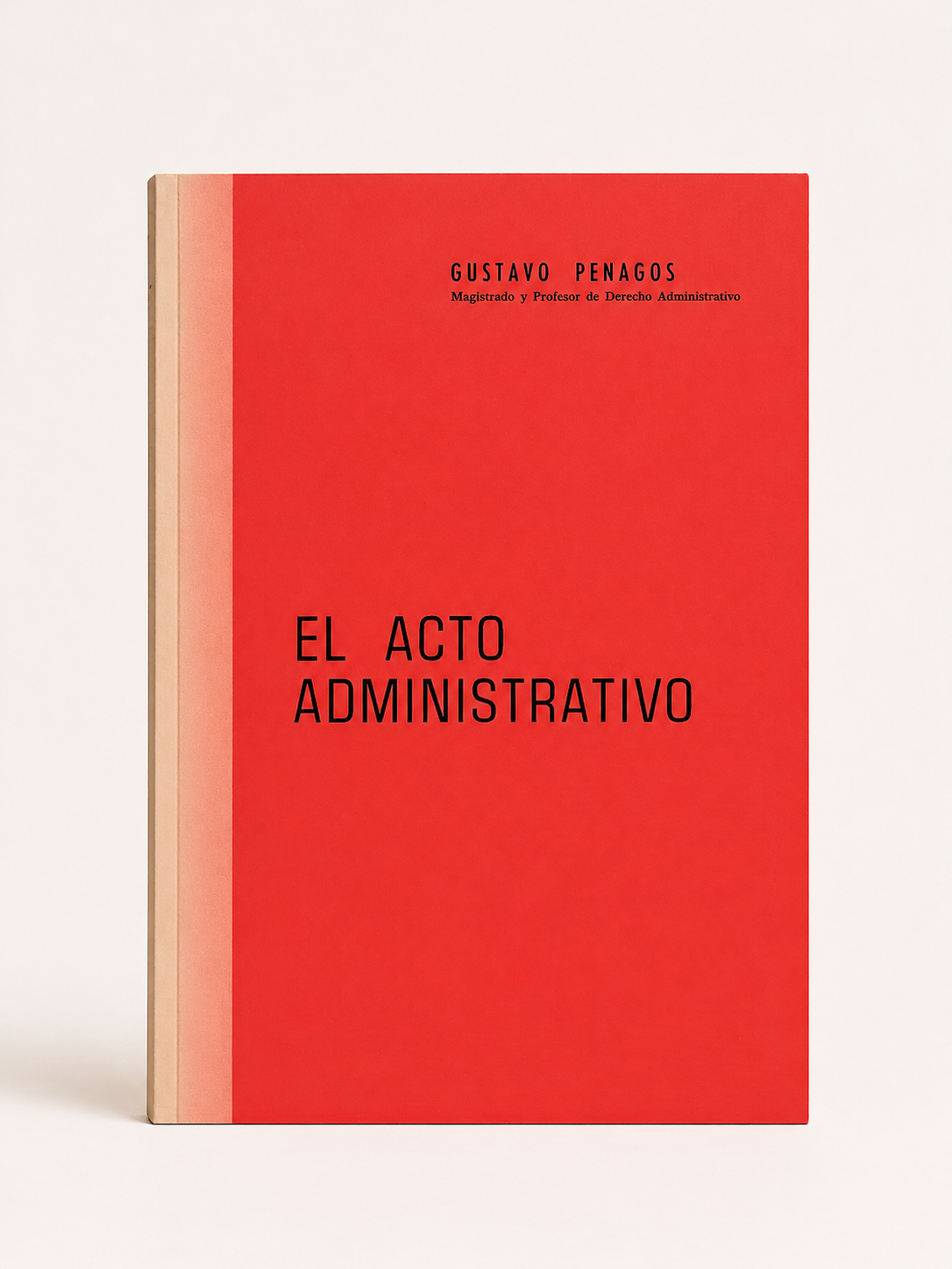 Portada roja de El Acto Administrativo