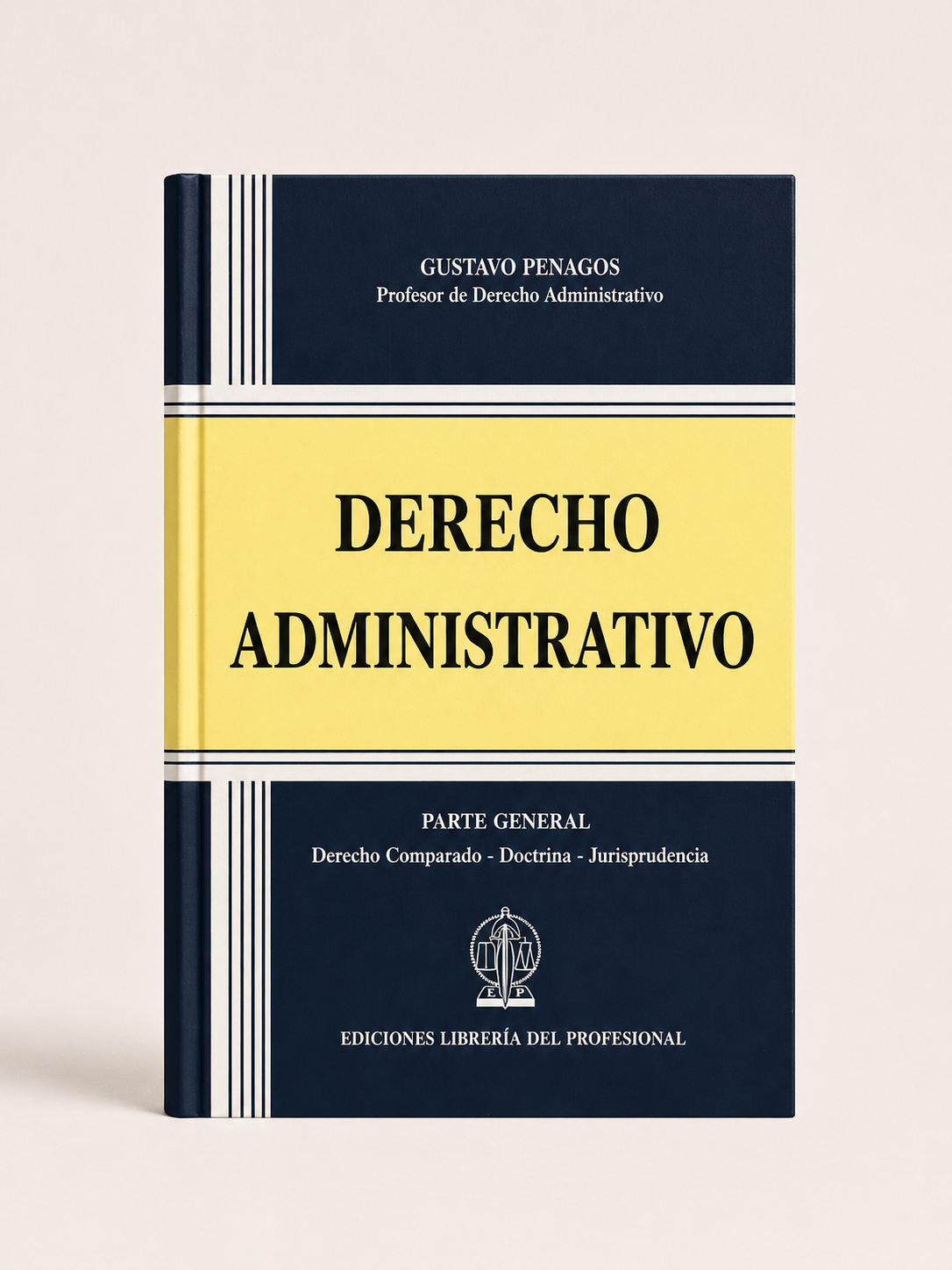 Portada azul de Derecho Administrativo Parte General