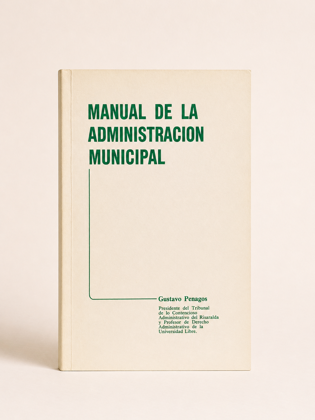 Portada blanca de Manual de la Administracion Municipal